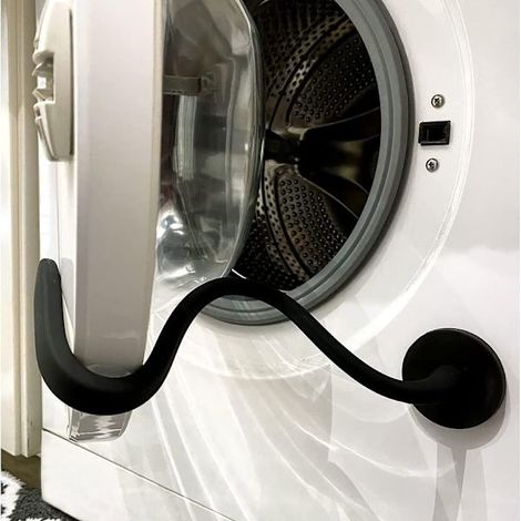 Support de porte de machine à laver, noir-AquaForge (1/5)