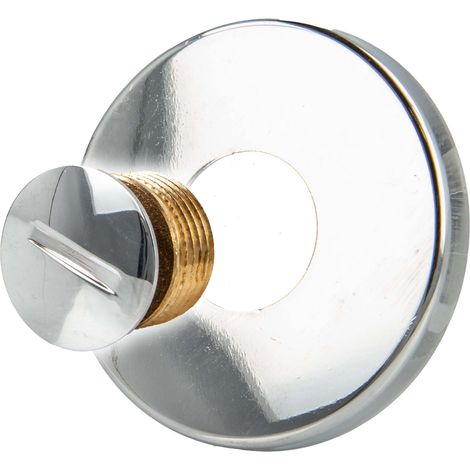 tecuro Verschluss - Stopfen AG G 3/4 Zoll, mit Rosette - Messing verchromt