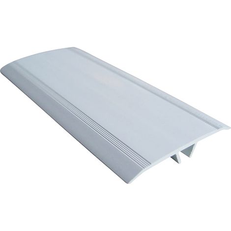 Moncoffrage – Couvre joint PVC plat blanc 5 cm – Longueur 3m – Clips taille S pour ouverture 15-35 mm – Pour façades et toitures
