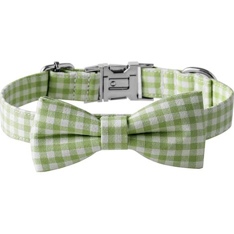 Collier Pour Chien Avec Nœud Papillon - En Coton Doux Réglable - Pour Chiens Petits Et Moyens - 1 Pièce (1/5)