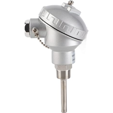 Sonde de température PT100 Acier inoxydable Filetage 1/2" NPT Tête de borne thermocouple Plage -200 à 450°C (1/5)