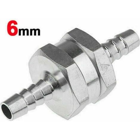 Clapet Anti-Retour En Aluminium - Diamètre 6 mm - Pour Systèmes À Faible Pression Essence Diesel Huile Air Eau - 1 Pièce (1/5)