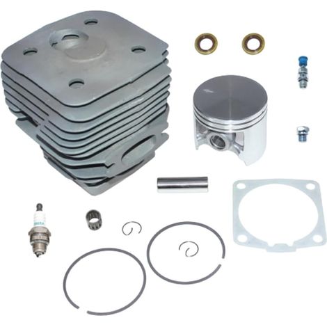 Ensemble de cylindres de rechange en alliage d'aluminium de 56 mm pour tronçonneuse H395 H395XP avec joints pour les tâches de coupe en extérieur (B) (1/5)