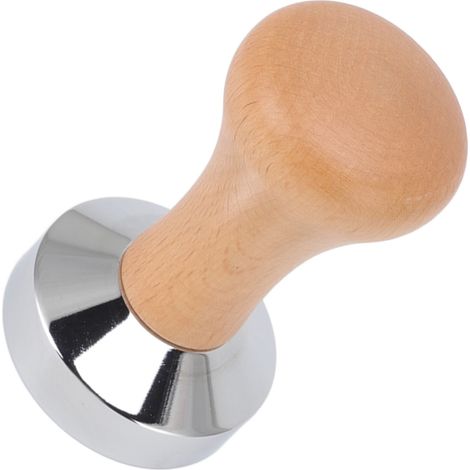 Tasseur à café en acier inoxydable 304 avec base plate et manche en bois, marteau à café pour la maison et le commerce (1/5)