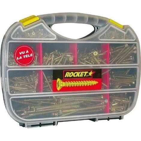 Vynex Coffret Rocket 600 viti in acciaio bicolore giallo