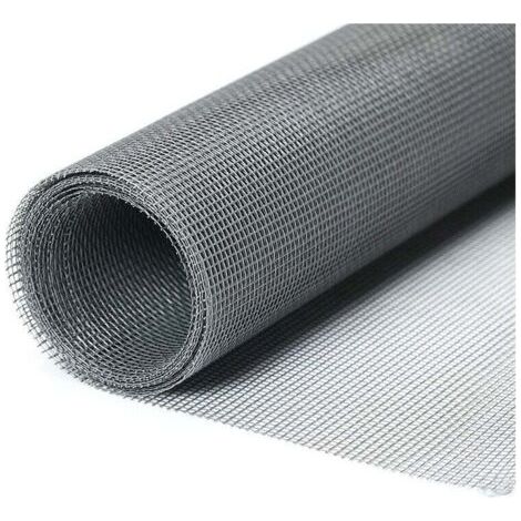 BUNTHAUS PA Moustiquaire Fenêtre 1.3 x 1.5m Anti-Insectes Découpable Aux Dimensions Pour Porte Fenêtre Baie Vitrée Gris (1/4)
