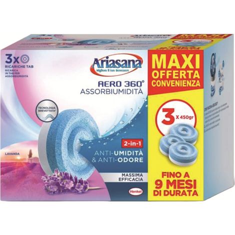 Henkel ricarica ariasana aero 360° pz. 3 x 450 gr. lavanda - Henkel