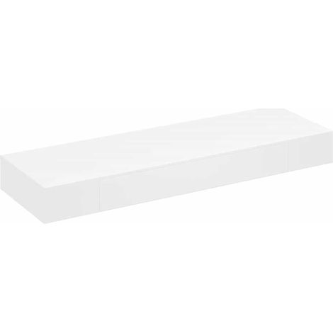 Maison Exclusive - Wandregal mit Schublade MDF Weiß
