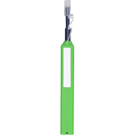 Stylo de nettoyage pour fibre optique LC, nettoyeur d'extrémités de fibre optique en un clic, résine antistatique 1,25 mm, vert (1/5)