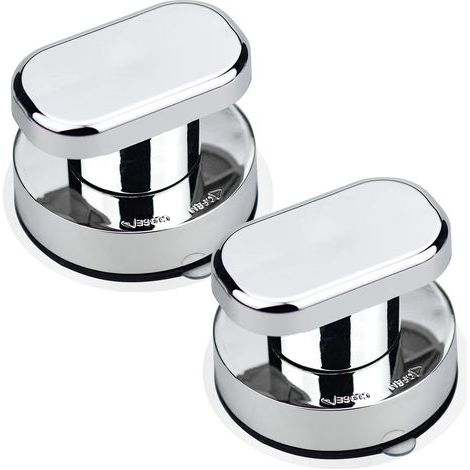 2PCS Poignée de Porte à Ventouse Poignée Ventouse Baie Vitrée Ventouse Forte Tirer Poignées pour Verre de Salle de Bain Armoire Tiroir Poignée de Porte NPTERBL (1/5)