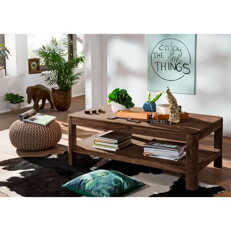 Table basse 120x70 Palissandre teinté Smoked cherry TORONTO 105