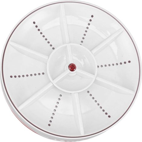 Lave-linge portable à ultrasons Turbo Mini turbine pour évier, maison, voyage, camping, appartements, dortoirs, 100-240V, rose, prise UE (1/5)