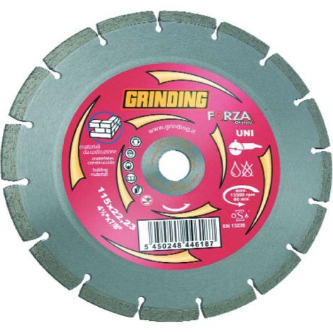 Disque abrasif diamant A 14 secteurs 230 mm pour meule marbre (1/3)