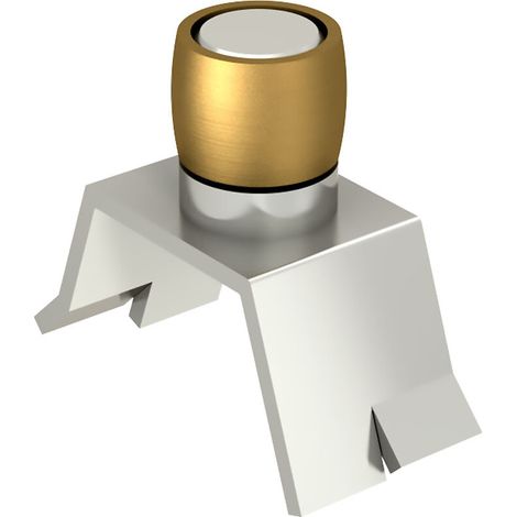 Guide olive en laiton Ø24 mm à sceller pour porte jusqu'à 400 kg (1/2)