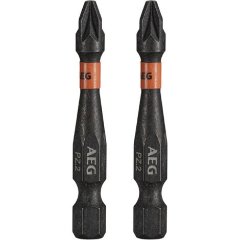 Embouts de vissage balistiques renforcés AEG - 50 mm - 2 pcs - PZ2