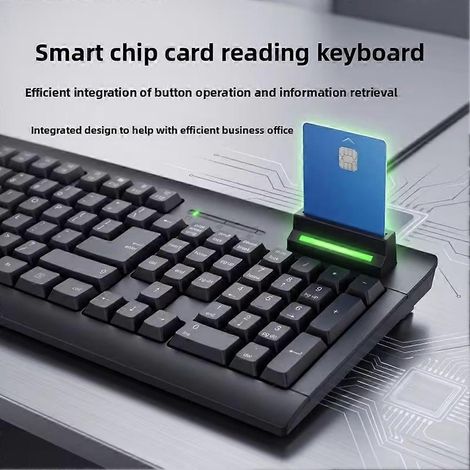 Clavier de lecture de cartes à puce, clavier de commande industriel, lecteur de cartes à puce, adapté aux secteurs de la finance commerciale, de la fiscalité et des télécommunications (1/4)