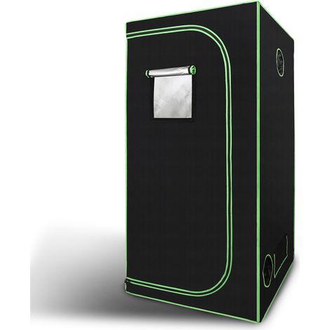 Jopassy Growbox Serra Tenda per la coltivazione di piante da interno Tenda per la coltivazione Armadio per la coltivazione Camera oscura Propagatore Armadio per la coltivazione, 80x80x180 cm (1/5)