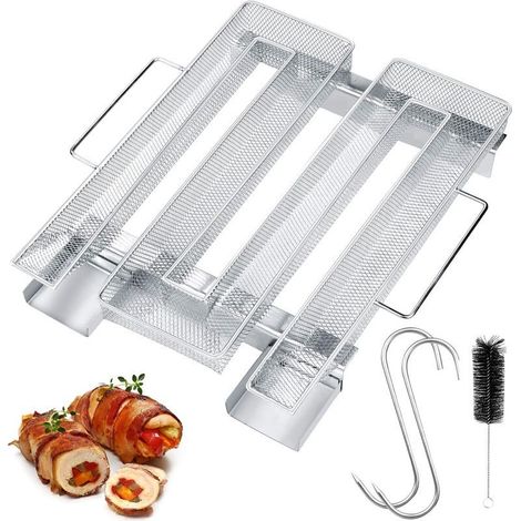 Générateur de fumée froide avec anse, générateur de fumée froide M en acier inoxydable jusqu'à 20 heures de fumée froide, pour barbecues, fumoirs (1/5)