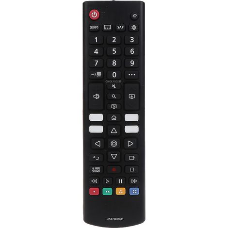 Télécommande noire résistante à l'usure AKB76037601 pour téléviseur intelligent 4K 43UP7100ZUF (1/4)