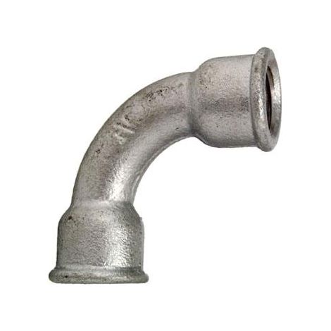 Cornat Temperguss-Bogen 90° 1/2 '' 2 Muffen verzinkt Bogen