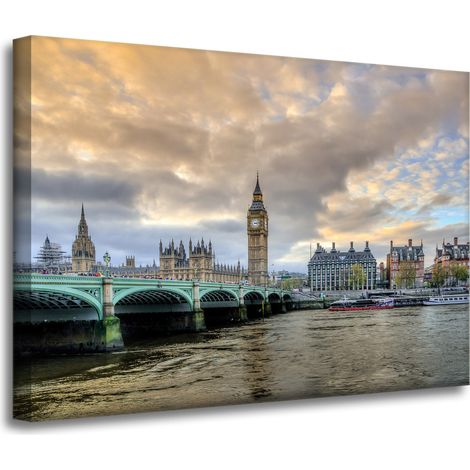 Lienzo impreso Arquitectura Londres Big Ben 70X50