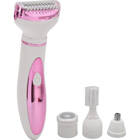 Tondeuse électrique pour femmes, rechargeable par USB, avec têtes de coupe pour poils de nez et sourcils. (1/5)