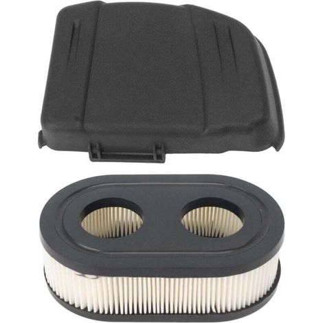 Couvercle de Filtre à Air et Kit de Filtre à Air 594106 594575, Pièces de Rechange de Couvercle de Filtre à Air ABS, Compatible avec les Tondeuses à Gazon 650EXI 675EXI 675IS (Couvercle et Fil (1/4)