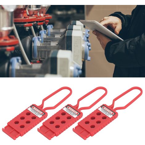 Verrou à loquet isolé électrique industriel BD-K42 à 6 trous (3 à vendre) - convient pour une utilisation lors des arrêts de travail, de la maintenance et de l'étiquetage. (1/5)