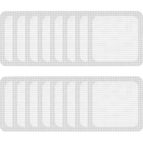 50 pièces attrape-cheveux jetables, grille carrée 10 cm pour siphon de sol de douche, filtre évier, usage salle de bain et cuisine (1/5)