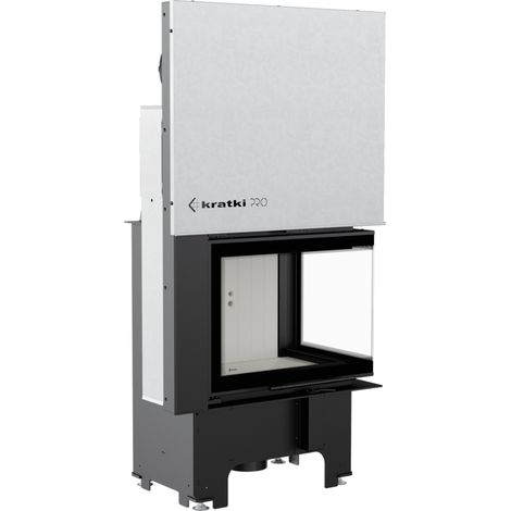 Kratki Kamineinsatz VNP 610/430 rechts Hebetür 9 kW Kamin Kaminofen Heizeinsatz (1/5)