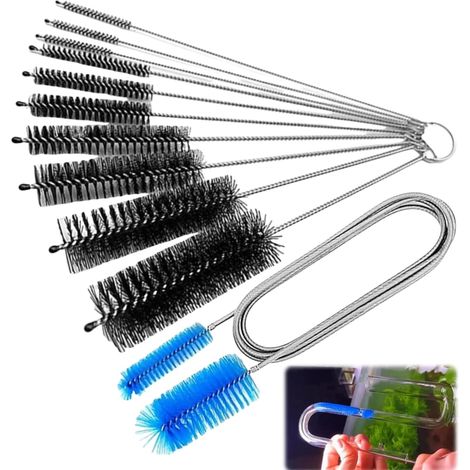 Brosse de Nettoyage pour Aquarium,11pcs Tuyau Brosses de Nettoyage,Brosse Goupillon Nettoyage Tube,Brosse pour Tuyau d'eau filtrante Aquarium pour Cuisine Maison (1/5)