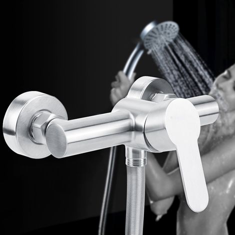 Duscharmatur aus Edelstahl 304 für Badezimmer, Warm- und Kaltwasser, G1/2" (1/5)