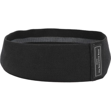 Sangle de Fitness Élastique Résistante - Bande d'Exercice Anti-Dérapante pour Étirement et Musculation (Noir) (1/5)