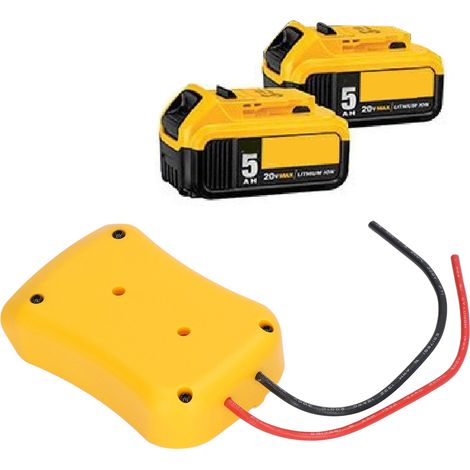 Adaptateur de batterie Power Wheels pour batteries DeWalt 20V Max, connecteur d'alimentation pour adaptateur de batterie 18V, robotique de calibre 12 (1/5)