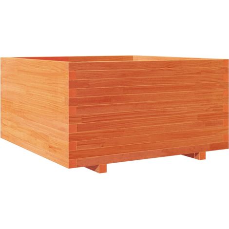 Vassoio per fioriera aiuola rialzata piante fiori terrazza giardino cera 90 x 90 x 49,5 cm legno di pino massiccio marrone 020038530