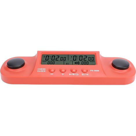 Horloge d'échecs Professionnelle Alimentée par Batterie avec Double écran LCD HD pour Les Tournois Internationaux d'échecs Chinois et Go - Puce de Synchronisation Conforme à la Fide Plus (1/5)