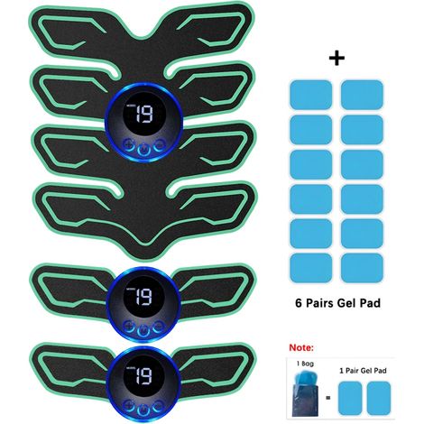 Filiyano-Nouvel appareil d'électrostimulation musculaire EMS pour l'abdomen, les bras, les jambes et le cou. Rechargeable, intelligent et portable. (1/5)