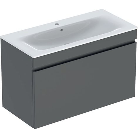 Geberit Renova Plan ensemble lavabos avec meuble sous lavabo, 1
