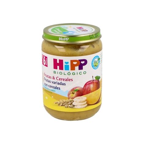 Potito de frutas variadas con cereales +6M 190g Hipp