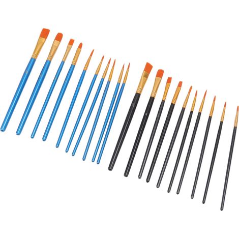 Set de 20 Pinceaux Aquarelle Souples en Nylon pour Artistes et Débutants, 10 Tailles Différentes (1/5)
