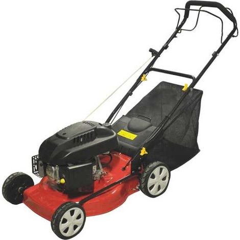 Tondeuse thermique autoportée 46 cm – Moteur 4T 139cc – 8 hauteurs de coupe – Sac de ramassage 50L – Zone de travail 900-1600m² – Excel