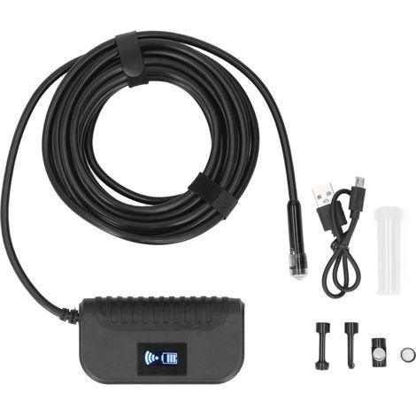 Wasserdichtes und flexibles HD-Wi-Fi-Industrieendoskop zur Inspektion von Wechselstromleitungen und -maschinen (1 m). (1/5)