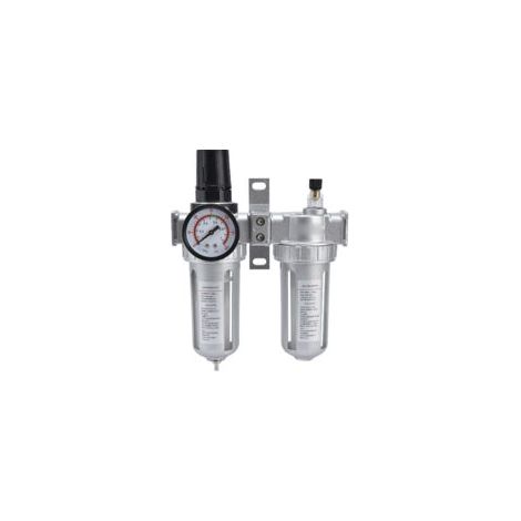 Druckluftfilter mit Regler, Manometer und Wasserabscheider für Kompressor – 2-teiliges Set SFC400 (1/5)
