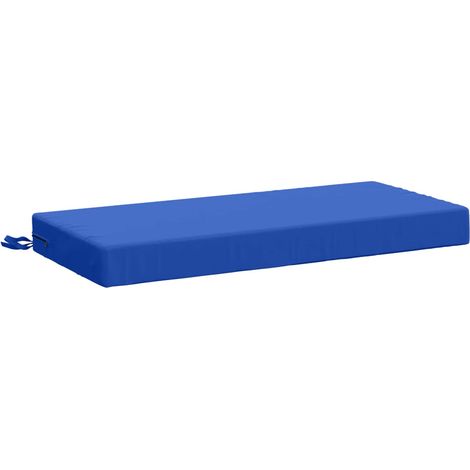 Cojín de banco SOEST 100% Poliéster Azul Royal 80 x 40 x 8 cm vidaXL