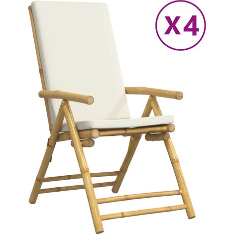 Maison Exclusive - Gartenstühle 4 Stk. Verstellbar Klappbar mit K