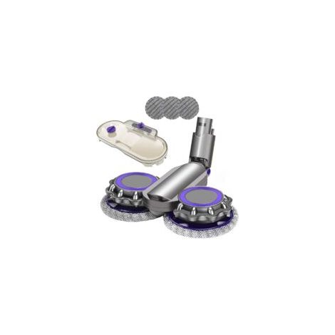 Spazzola compatibile per aspirapolvere elettrico Dyson V6 Animal Fluffy DC58 DC59 DC61 DC62 DC74, per pulizia a secco e a umido di pavimenti in marmo e parquet con panno in microfibra.