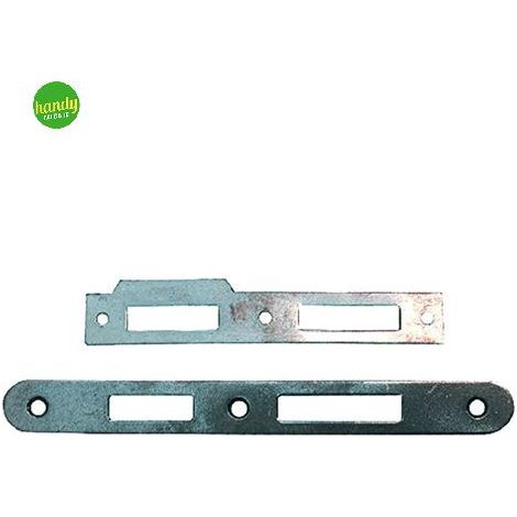 Contropiastra per serratura Handy 'patent' b.q. bronzato interasse 70 mm