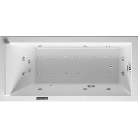 Baignoire Bain à remous rectangulaire STARCK 186 l 170x80 blanc 1 RS Combi-Syst L