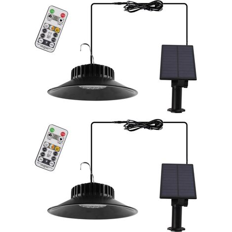 Luces solares colgantes, luces de jardín impermeables, luces LED inteligentes para acampar, luces domésticas con control remoto, luces industriales y mineras. (1/5)