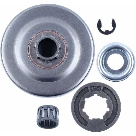 Tambour d'embrayage P7Jante de pignon pour STIHL MS170 MS180 MS250 MS251 017 018 021 02 Tronçonneuse Remplacement Pièces avec Roulement à Aiguilles Rondelle E-Clip 9512 933 2260 (1/5)